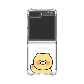 [S2B] KAKAO FRIENDS Clear TPU+PC Bumper Case for Galaxy Z Flip6 – Dual Protection, Shock-Absorbing Corners, Side Loop Strap Hole, Precise Fit - Made in Korea